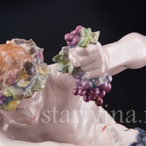 Антикварная фарфоровая композиция Сатир и нимфа, Karl Ens, Германия, 1910-20 гг.