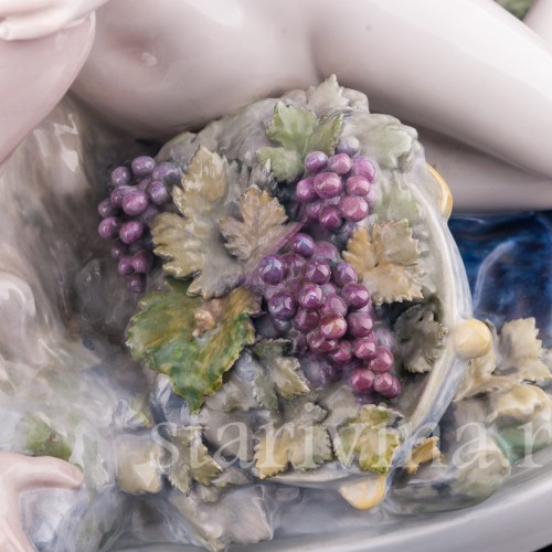 Антикварная фарфоровая композиция Сатир и нимфа, Karl Ens, Германия, 1910-20 гг.