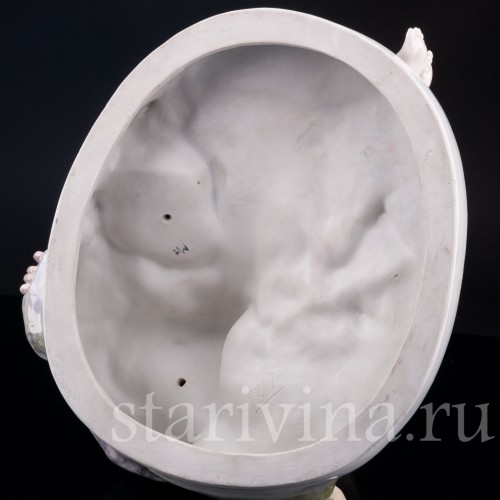 Антикварная фарфоровая композиция Сатир и нимфа, Karl Ens, Германия, 1910-20 гг.