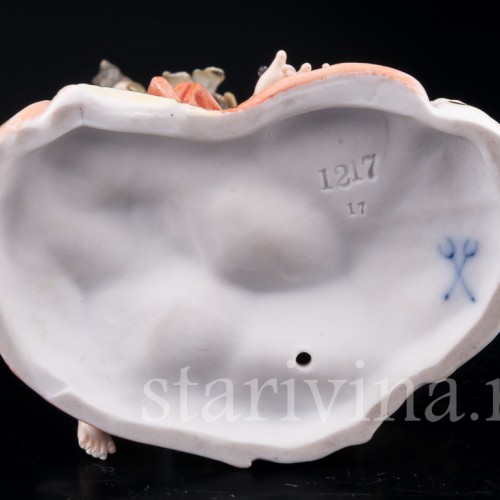 Ангелочки под дубом, аллегория лета, Volkstedt, Германия, кон. 19 в