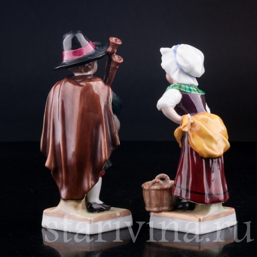 Фигурка из фарфора Дети, E. A. Muller, Германия, 1890-1927 гг.