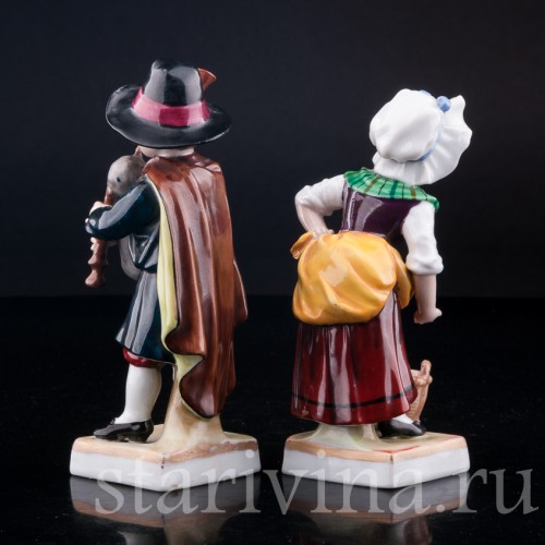 Фигурка из фарфора Дети, E. A. Muller, Германия, 1890-1927 гг.