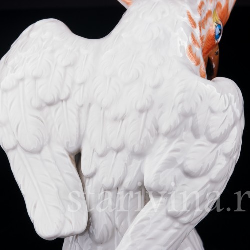 Фарфорвая статуэтка птицы Попугай какаду, Meissen, Германия, 1980 г.