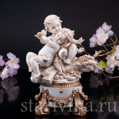 Аллегория Лета, два путти, E. A. Muller, Германия, 1890-1927 гг