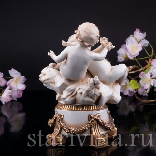 Аллегория Лета, два путти, E. A. Muller, Германия, 1890-1927 гг