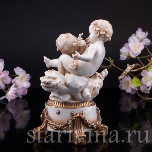 Аллегория Лета, два путти, E. A. Muller, Германия, 1890-1927 гг