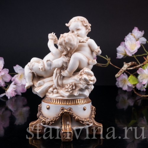 Аллегория Лета, два путти, E. A. Muller, Германия, 1890-1927 гг