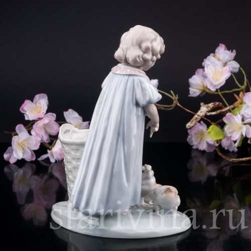 Девочка с цыплятами, Galluba & Hofmann, Германия, 1905-37 гг