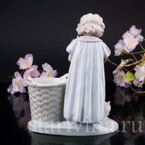 Девочка с цыплятами, Galluba & Hofmann, Германия, 1905-37 гг