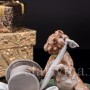 Статуэтка собаки из фарфора Лохматый проказник, Capodimonte, Италия, сер. 20 в.