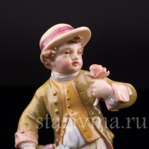Мальчик с корзиной цветов, KPM, Германия, 1907 г