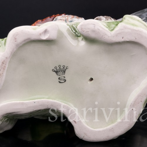 Статуэтка из фарфора Утки и лягушка, , вт. пол. 20 в.