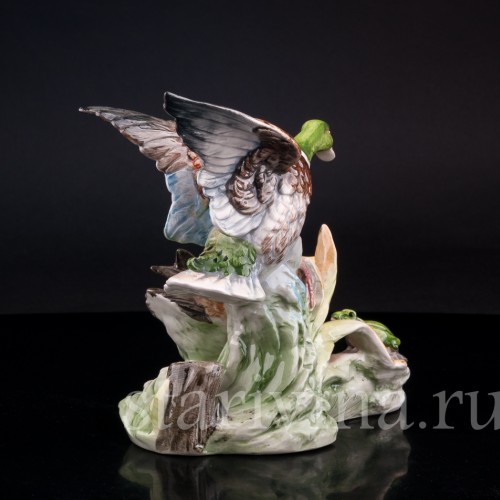 Статуэтка из фарфора Утки и лягушка, , вт. пол. 20 в.