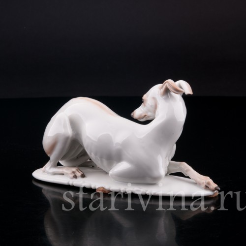 Статуэтка собаки из фарфора Левретка, Rosenthal, Германия, 1935 г.