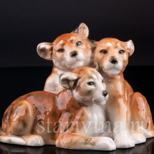 Фигурка из фарфора Львята, Karl Ens, Германия, нач. 20 в.