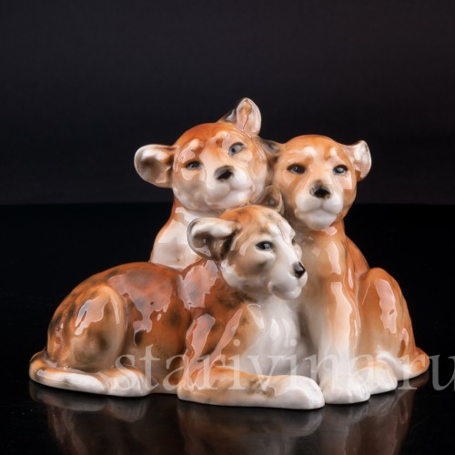 Фигурка из фарфора Львята, Karl Ens, Германия, нач. 20 в.
