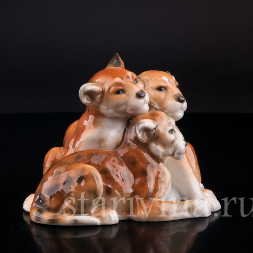 Фигурка из фарфора Львята, Karl Ens, Германия, нач. 20 в.
