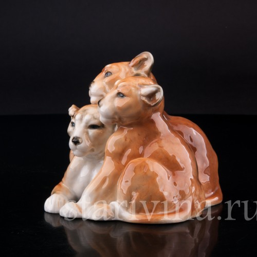 Фигурка из фарфора Львята, Karl Ens, Германия, нач. 20 в.