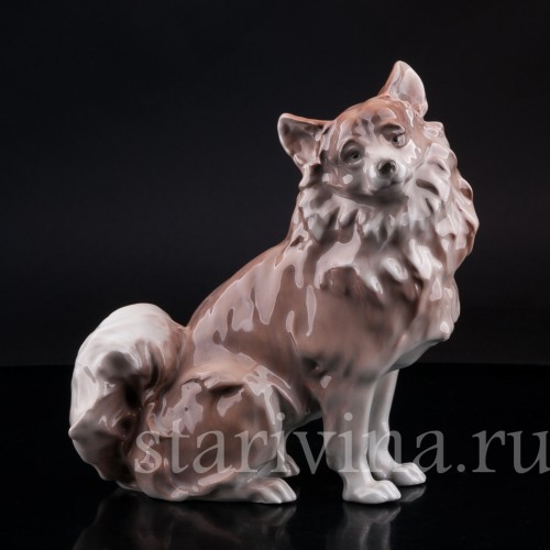 Фарфорвая статуэтка собаки Шпиц, Karl Ens, Германия, 1920-30 гг.