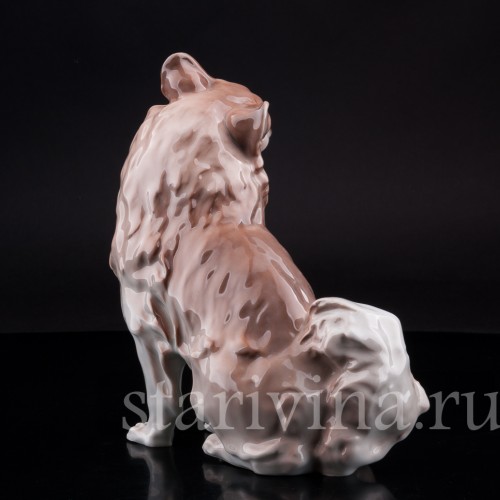 Фарфорвая статуэтка собаки Шпиц, Karl Ens, Германия, 1920-30 гг.