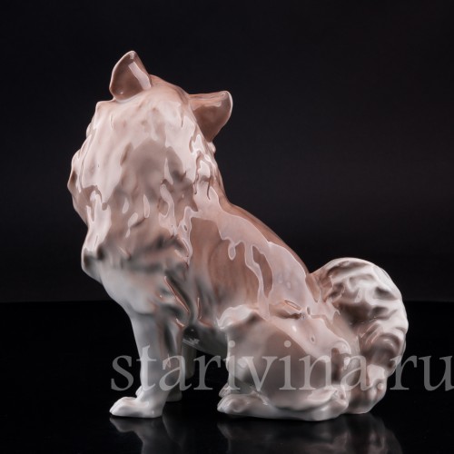 Фарфорвая статуэтка собаки Шпиц, Karl Ens, Германия, 1920-30 гг.
