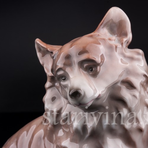 Фарфорвая статуэтка собаки Шпиц, Karl Ens, Германия, 1920-30 гг.