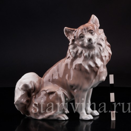 Фарфорвая статуэтка собаки Шпиц, Karl Ens, Германия, 1920-30 гг.