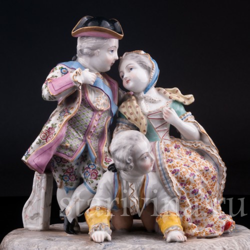 Фигурка из фарфора Сценка из французской жизни, Samson, Франция, 19 в.