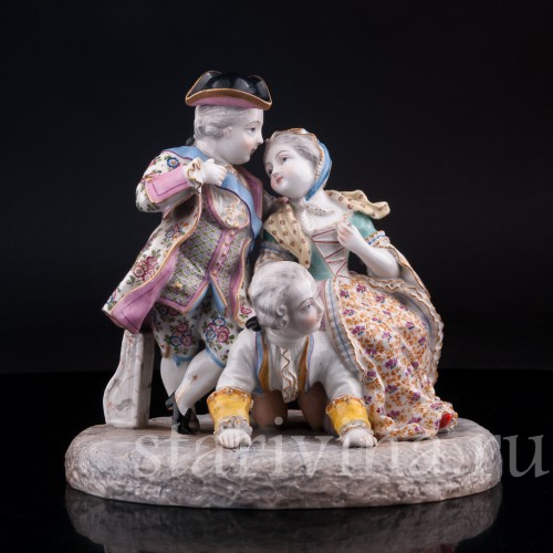 Фигурка из фарфора Сценка из французской жизни, Samson, Франция, 19 в.
