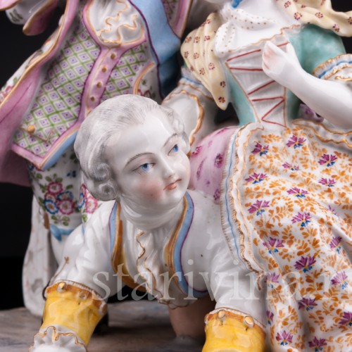 Фигурка из фарфора Сценка из французской жизни, Samson, Франция, 19 в.