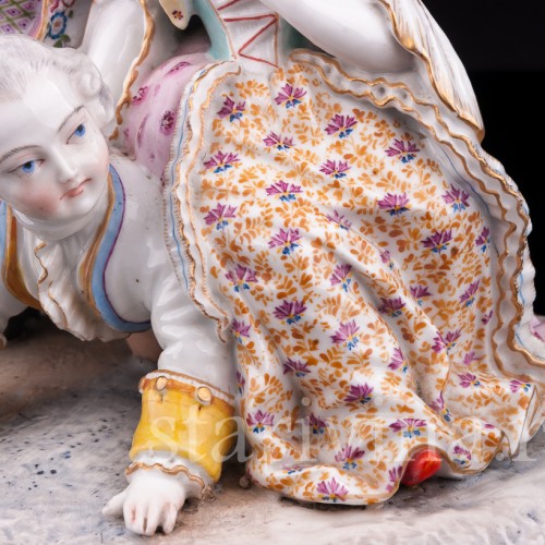 Фигурка из фарфора Сценка из французской жизни, Samson, Франция, 19 в.