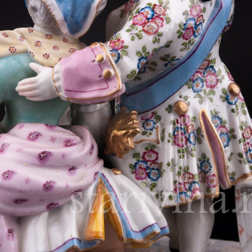 Фигурка из фарфора Сценка из французской жизни, Samson, Франция, 19 в.