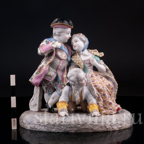 Фигурка из фарфора Сценка из французской жизни, Samson, Франция, 19 в.