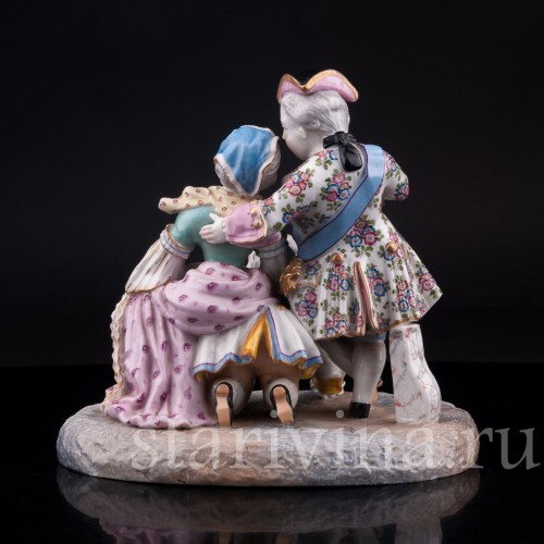Фигурка из фарфора Сценка из французской жизни, Samson, Франция, 19 в.
