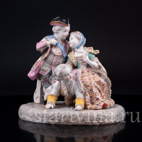 Фигурка из фарфора Сценка из французской жизни, Samson, Франция, 19 в.