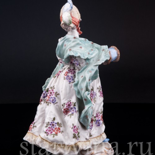 Дама с зонтом и муфтой, Dressel, Kister & Co, Германия, 1907-20 гг