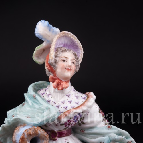 Дама с зонтом и муфтой, Dressel, Kister & Co, Германия, 1907-20 гг