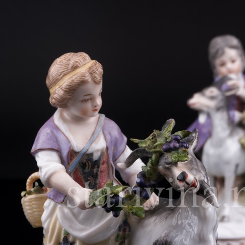 Девочка с козликом и мальчик с козочкой, Германия, 19 в