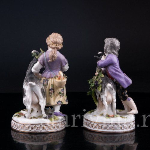 Девочка с козликом и мальчик с козочкой, Германия, 19 в