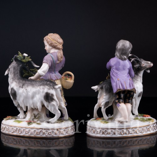Девочка с козликом и мальчик с козочкой, Германия, 19 в
