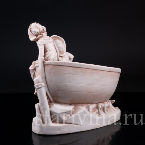 Фигурка из фарфора Дети у лодки, Германия, нач. - сер. 20 в.