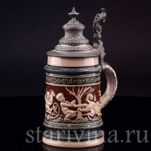 Старинная Кружка 1/2 л, Reinhold Merkelbach, Германия, 1880-1900 гг.