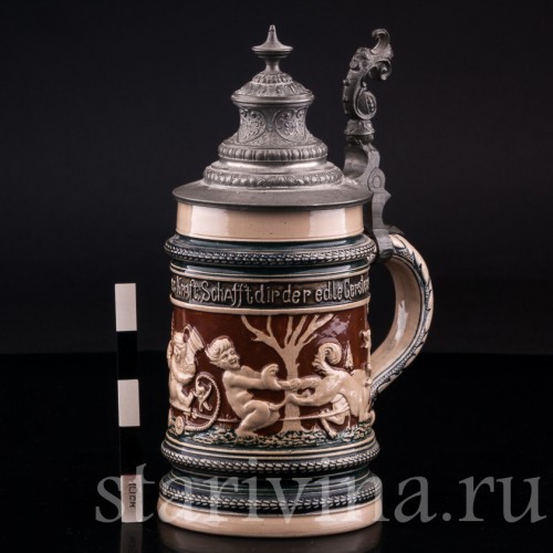 Старинная Кружка 1/2 л, Reinhold Merkelbach, Германия, 1880-1900 гг.