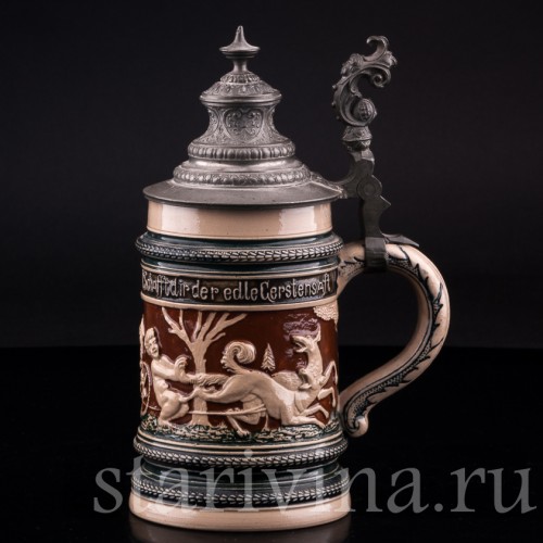 Старинная Кружка 1/2 л, Reinhold Merkelbach, Германия, 1880-1900 гг.