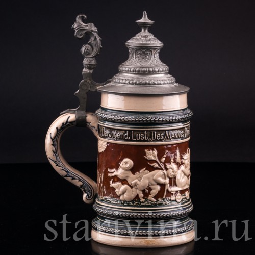 Старинная Кружка 1/2 л, Reinhold Merkelbach, Германия, 1880-1900 гг.