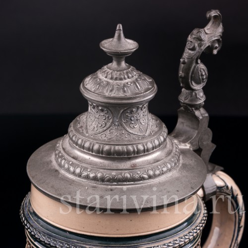 Старинная Кружка 1/2 л, Reinhold Merkelbach, Германия, 1880-1900 гг.