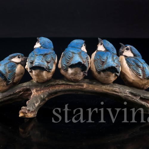 Птенцы на ветке, Capodimonte, Италия, вт. пол. 20 в