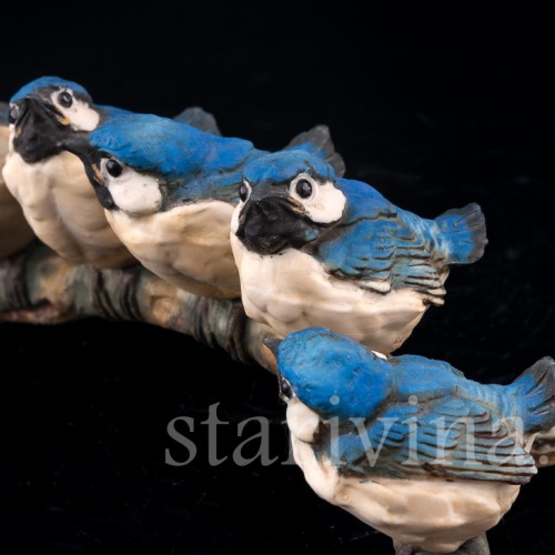 Птенцы на ветке, Capodimonte, Италия, вт. пол. 20 в