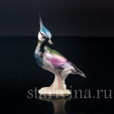 Фигурка птицы из фарфора Чибис, миниатюра, Hutschenreuther, Германия.