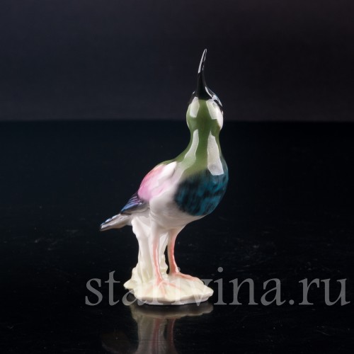 Фигурка птицы из фарфора Чибис, миниатюра, Hutschenreuther, Германия.